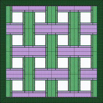 Two colors of bias and background for 16 block layout.